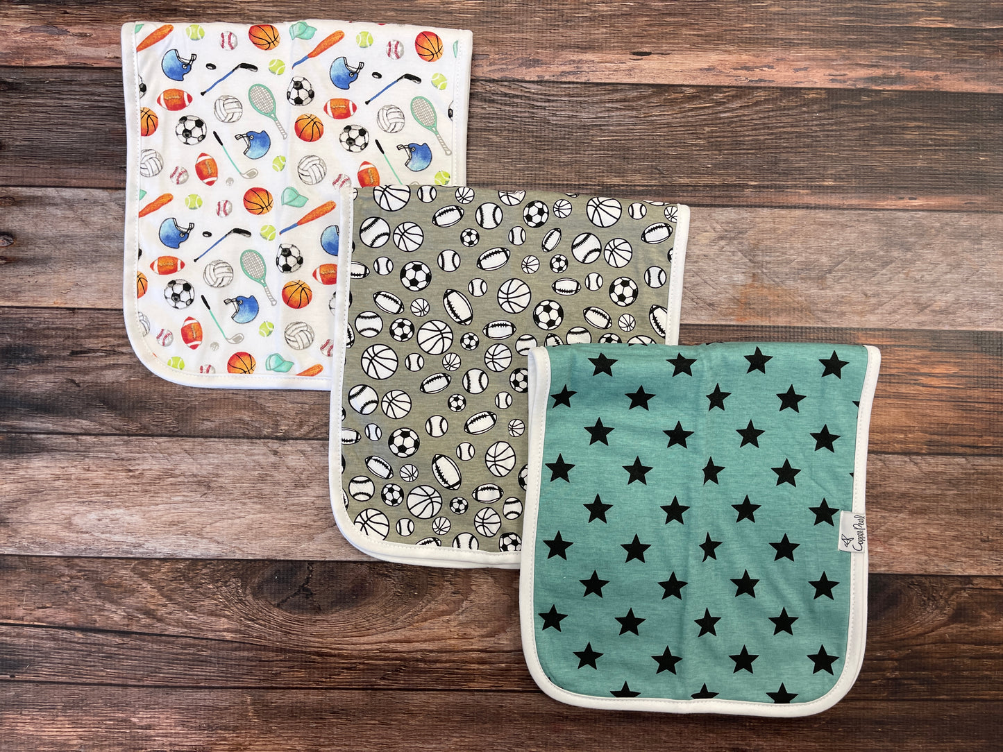 VARSITY BURP CLOTHS