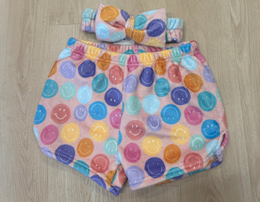 Smiley sleep shorts