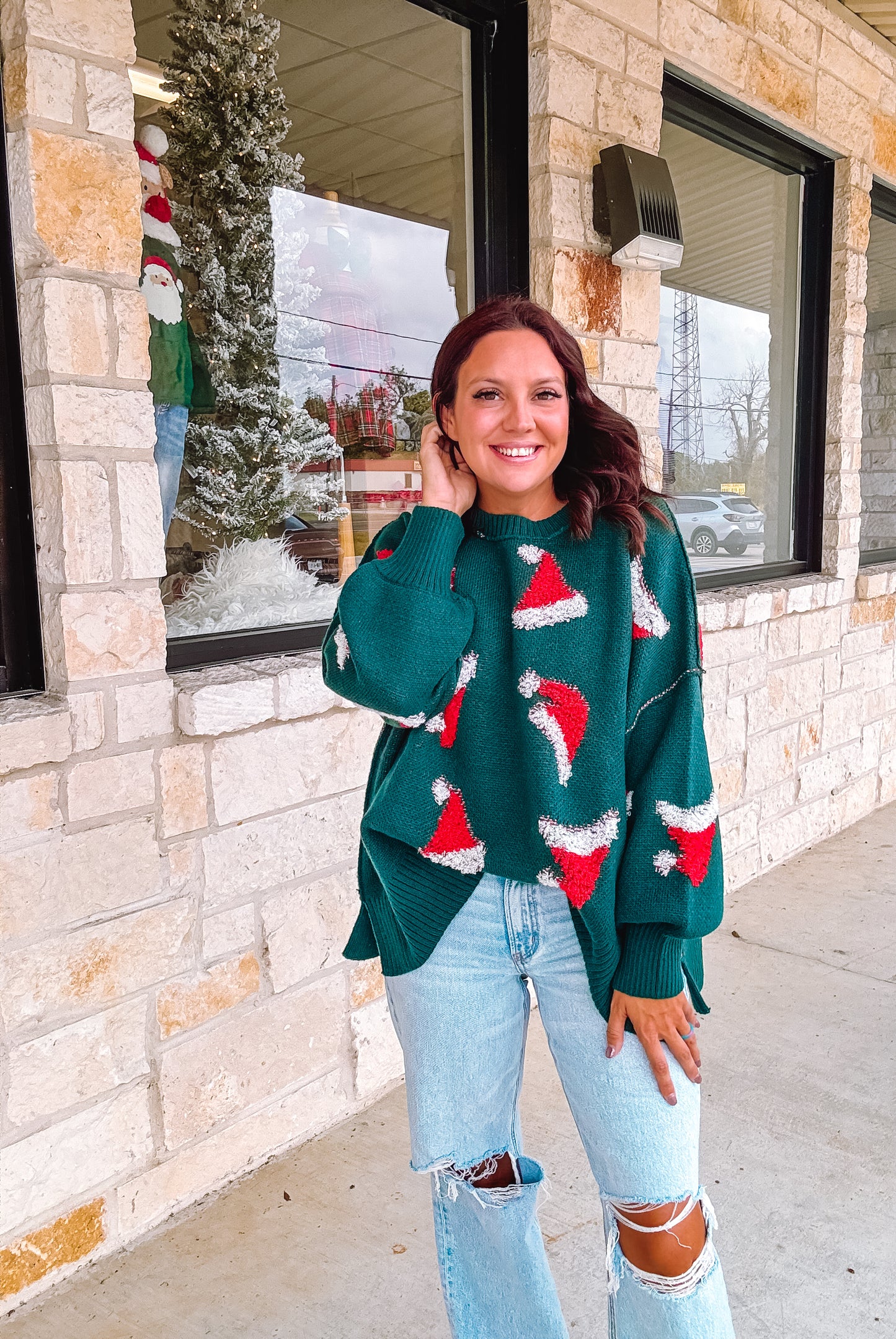 SANTA HAT SWEATER