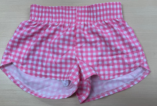 Pink gingham shorts