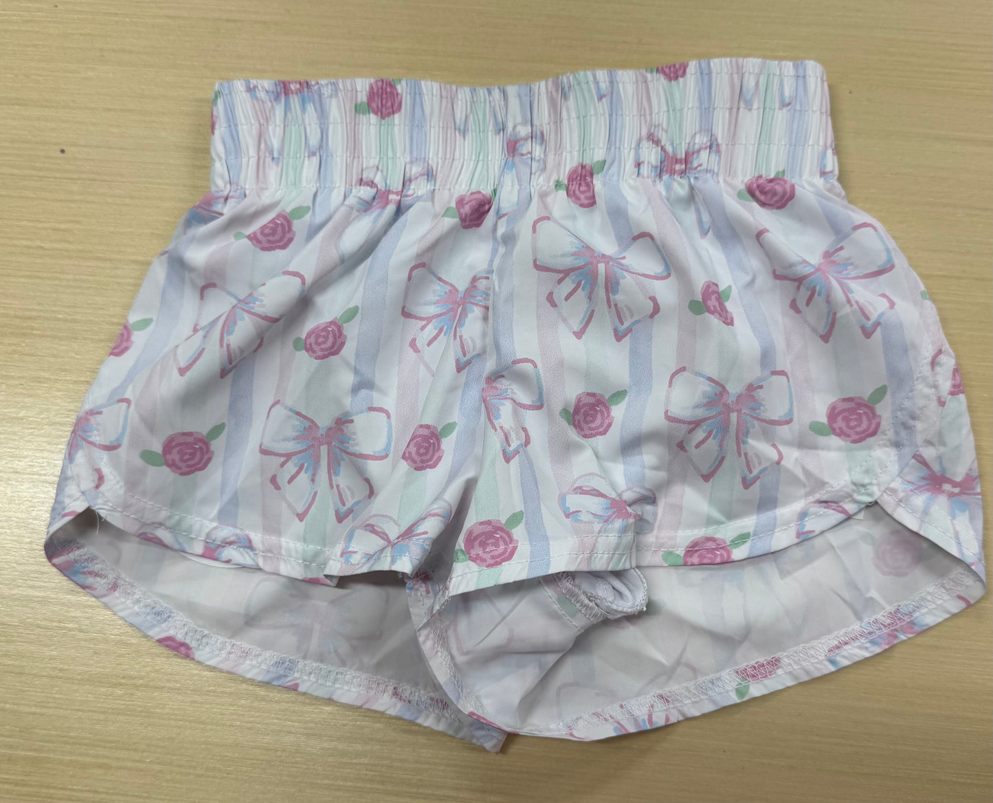 Water color bow shorts