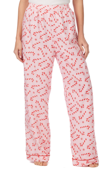 WOMENS CANDY CANE PAJAMA PANTS