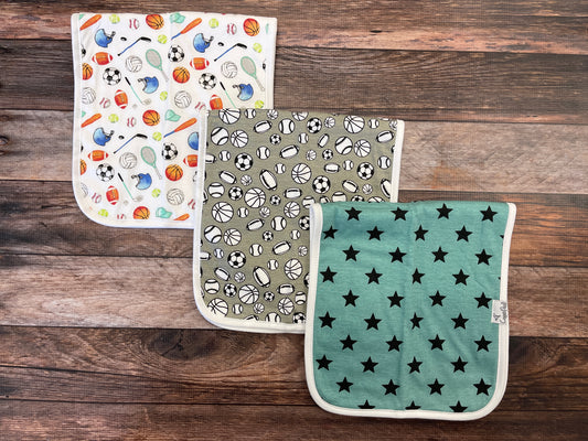 VARSITY BURP CLOTHS